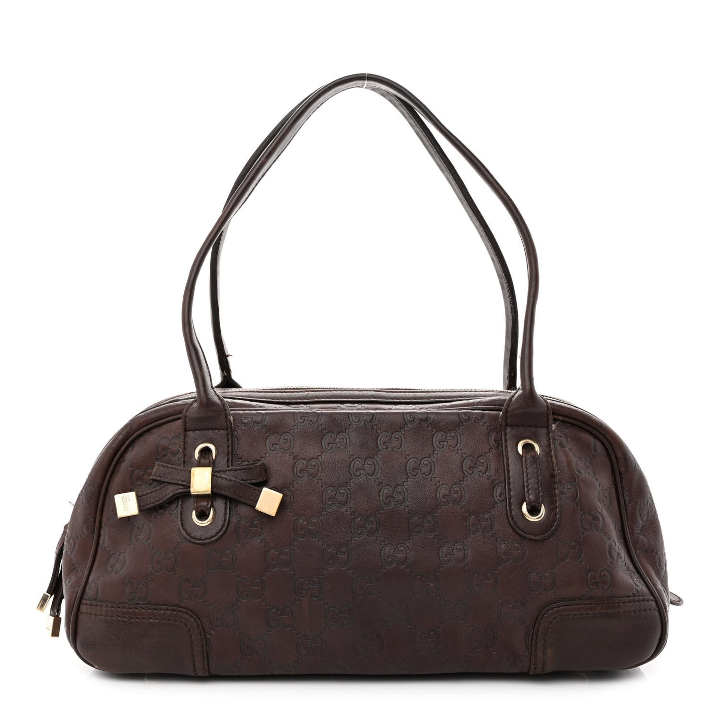 Guccissima Small Princy Satchel Brown