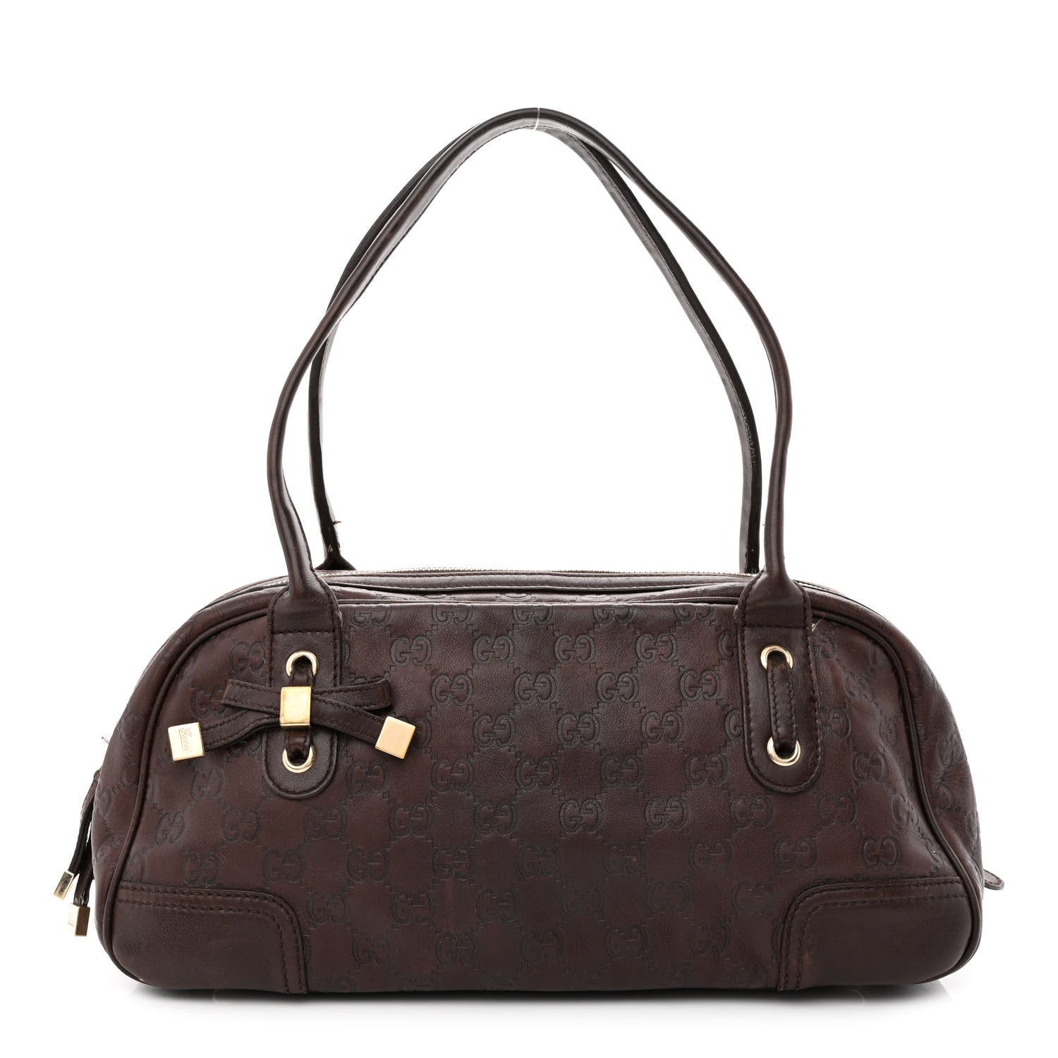 Gucci Guccissima Small Princy Satchel Brown 1 of 21