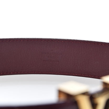 Louis Vuitton Vernis LV Facettes Belt 85 34 Rouge Fauviste 5 of 7