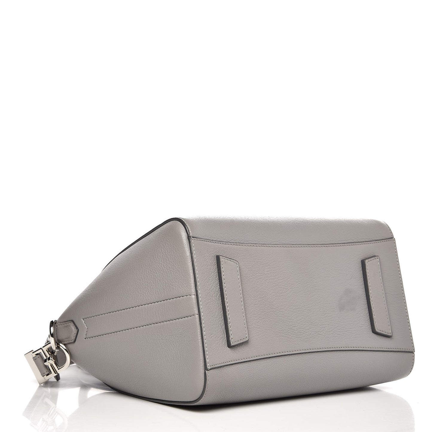 Sugar Goatskin Small Antigona Pearl Grey