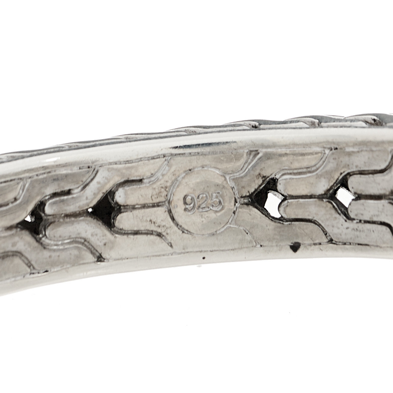 Sterling Silver Diamond Palu Classic Chain Kick Cuff Bracelet