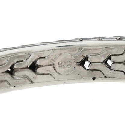 John Hardy Sterling Silver Diamond Palu Classic Chain Kick Cuff Bracelet 5 of 6