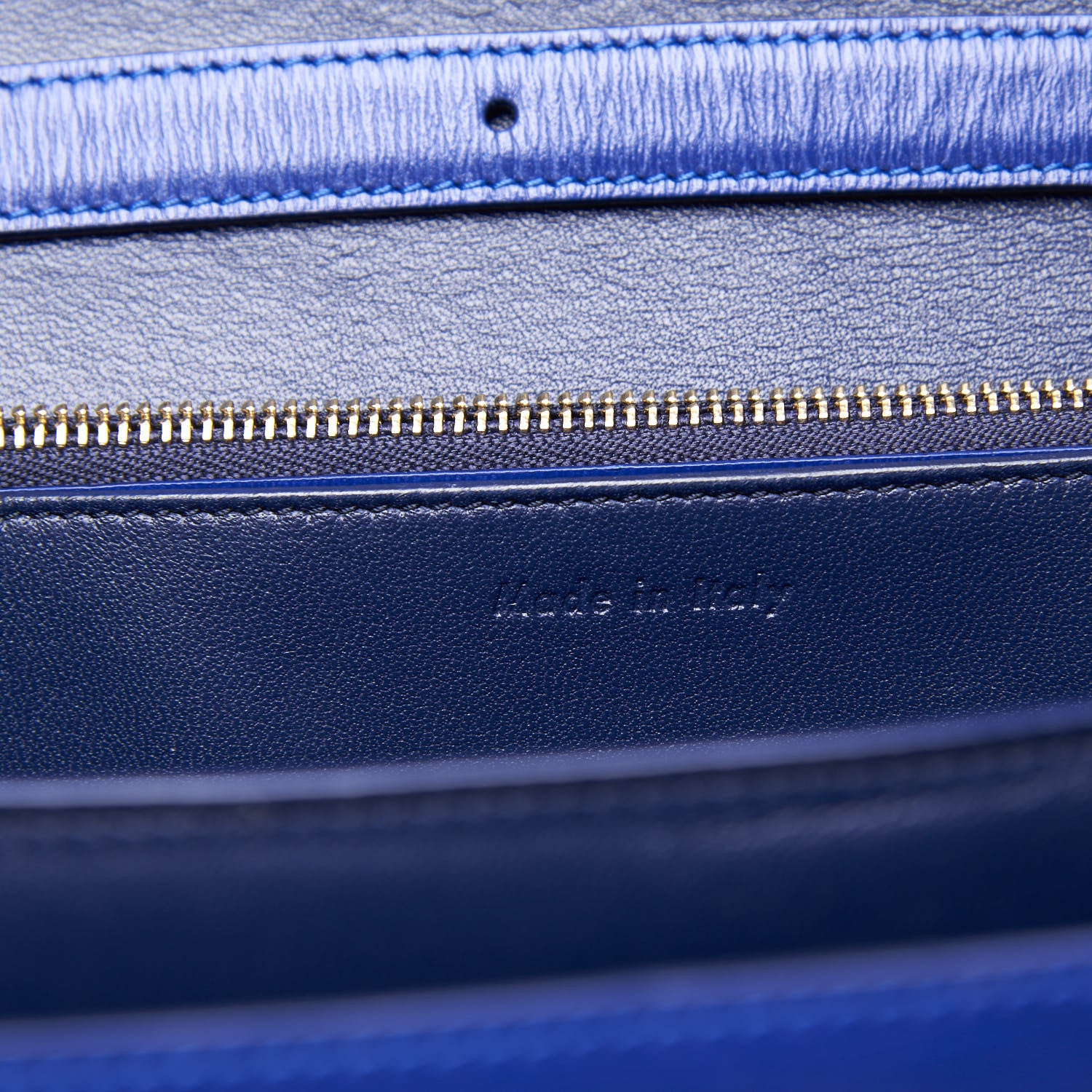 Celine Liege Calfskin Medium Classic Box Flap Bag Indigo 7 of 9