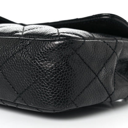Chanel Caviar Quilted East West Flap Black 9 of 10