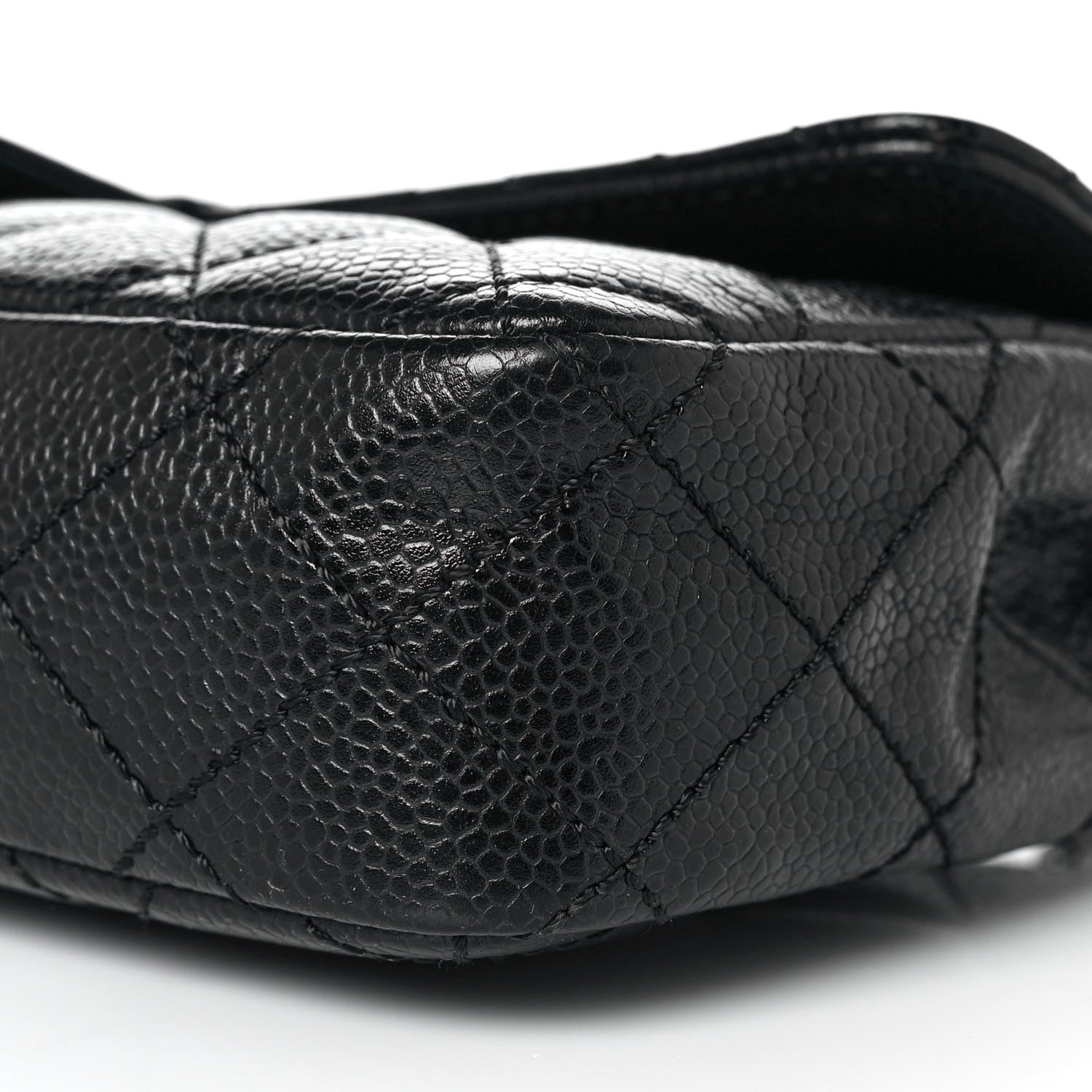 Chanel Caviar Quilted East West Flap Black 9 of 10