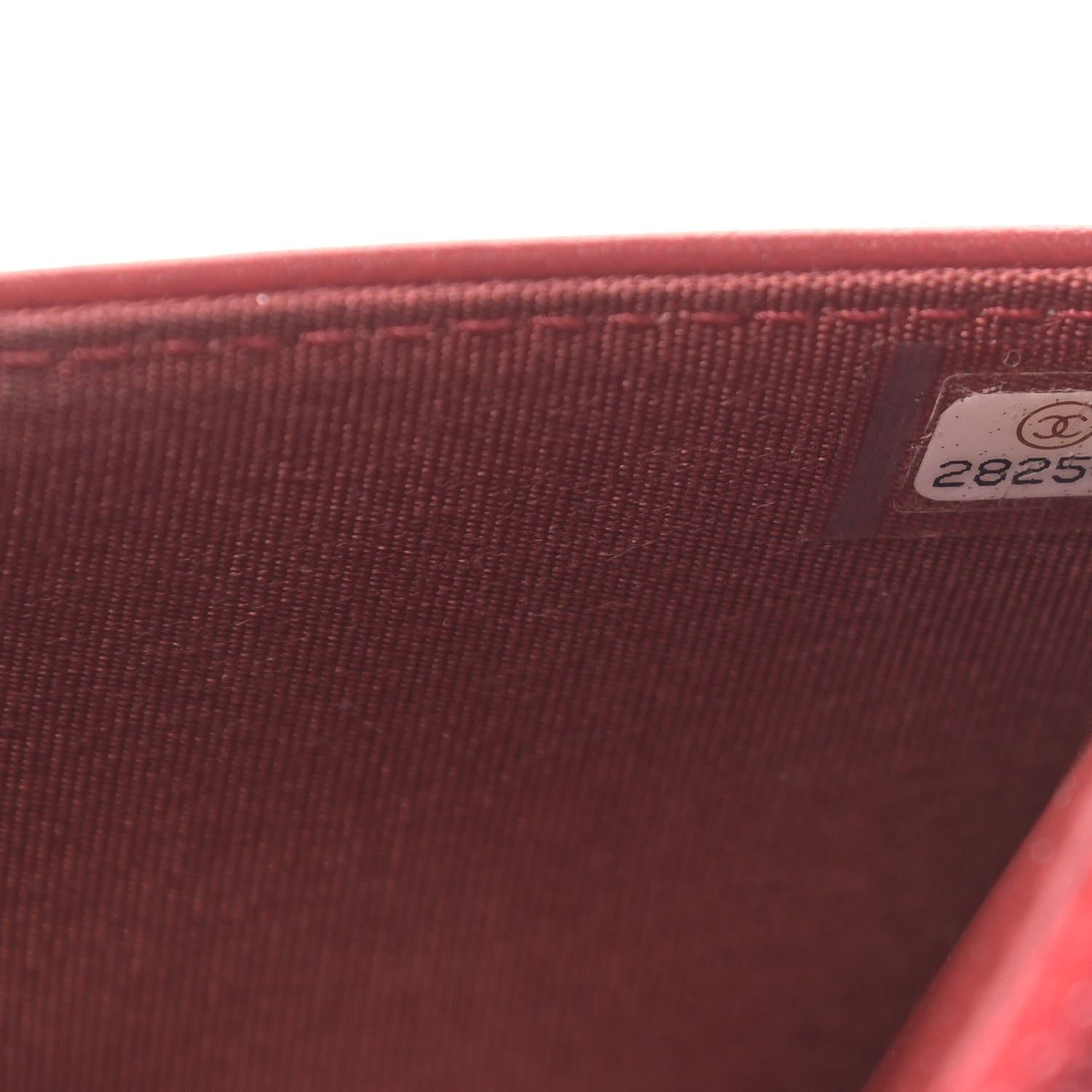 Chanel Caviar Quilted Boy Wallet On Chain WOC Red 7 of 10