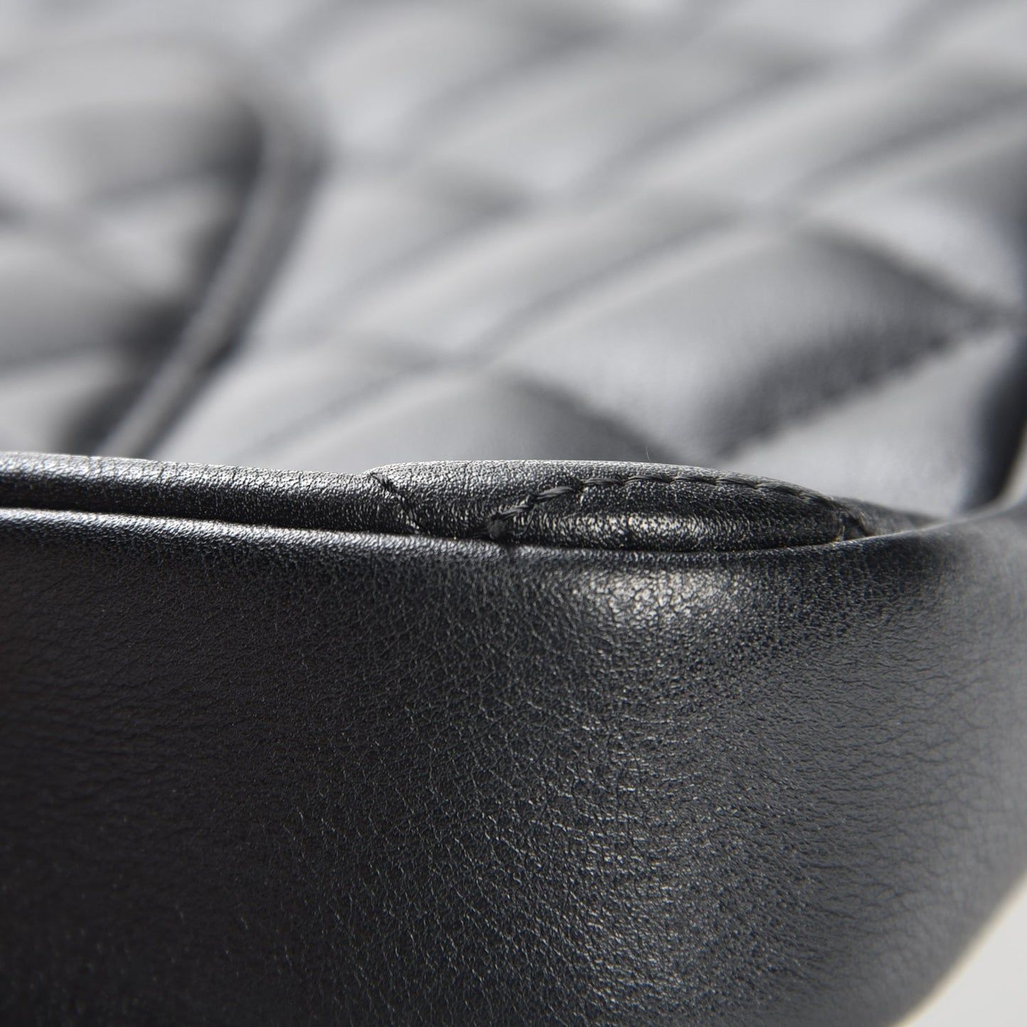 Calfskin Cambon Medium Messenger Black White