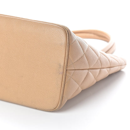 Chanel Caviar Quilted Medallion Tote Beige 10 of 11