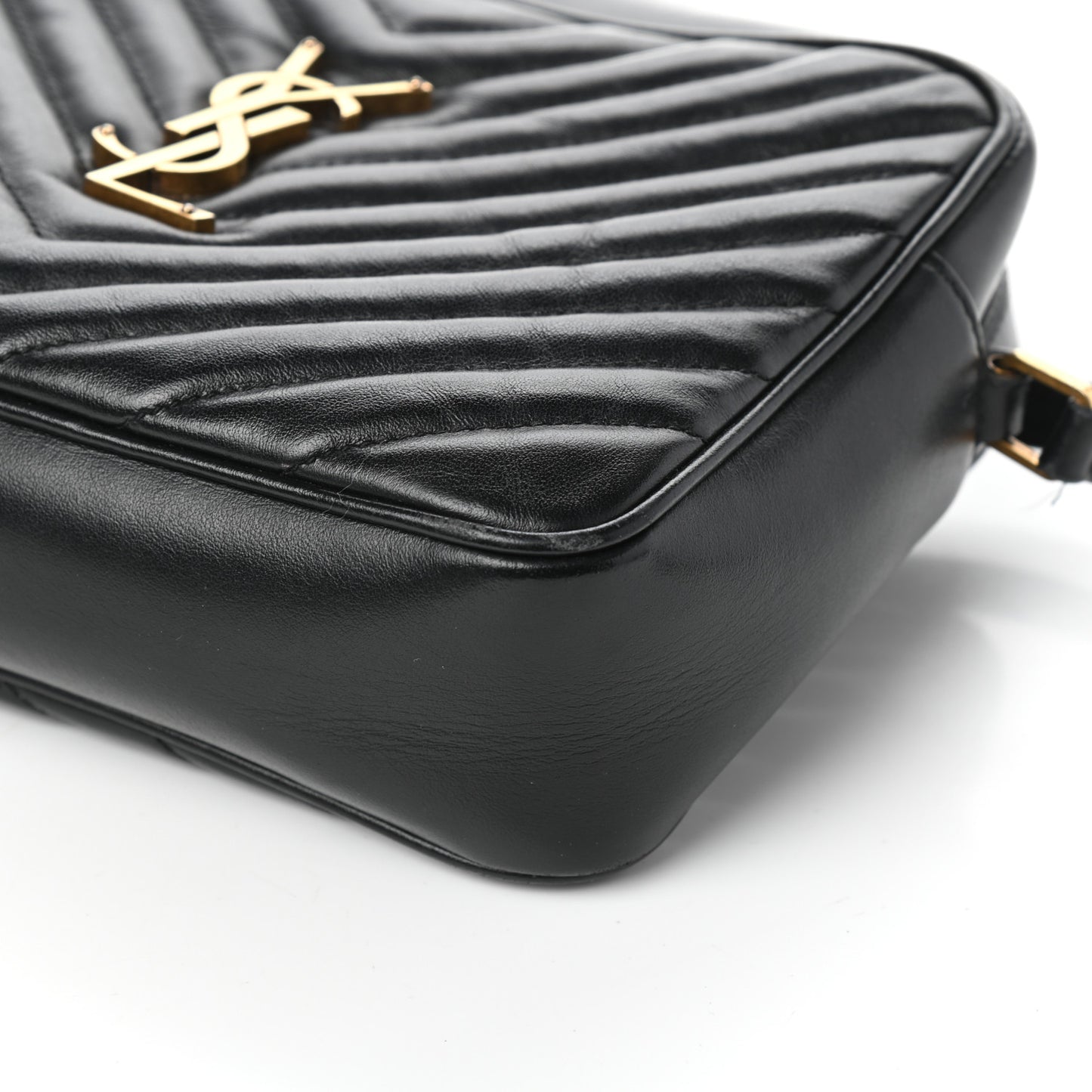Calfskin Matelasse Monogram Lou Camera Bag Black
