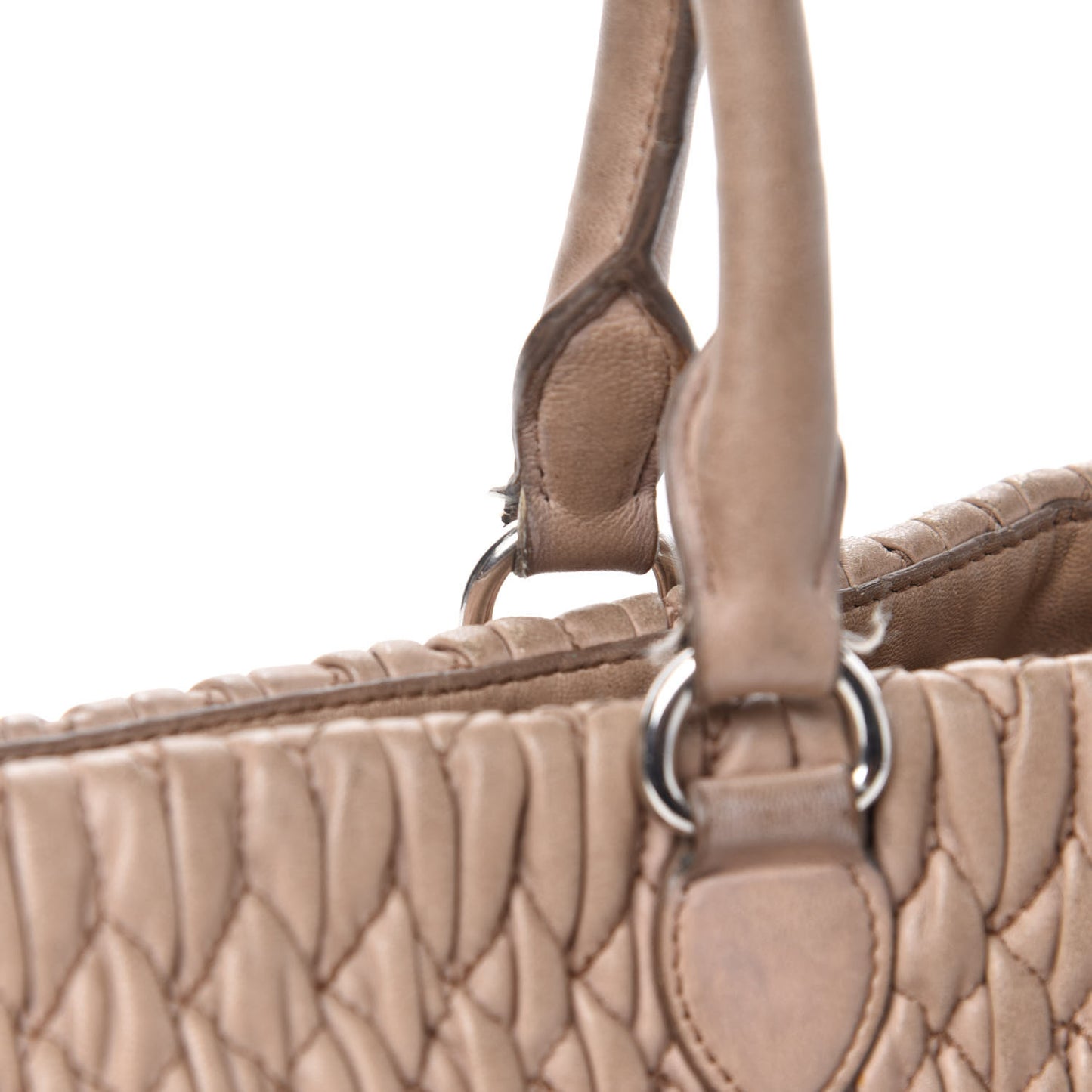 Nappa Matelasse Swarovski Crystal Tote Cammeo