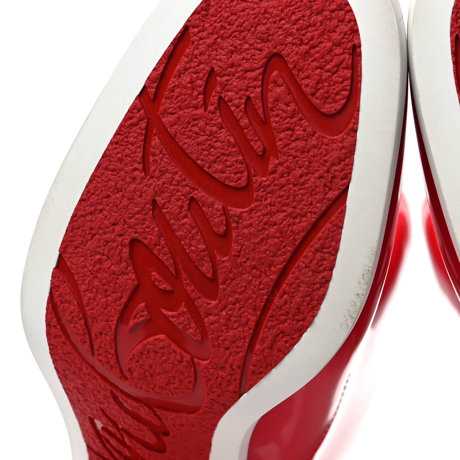 Christian Louboutin PVC Loubirain 70MM Rain Boots 39 Red 6 of 6