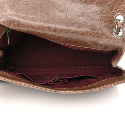 Chanel Crumpled Grained Calfskin Jumbo CC Crave Flap Brown 5 of 12
