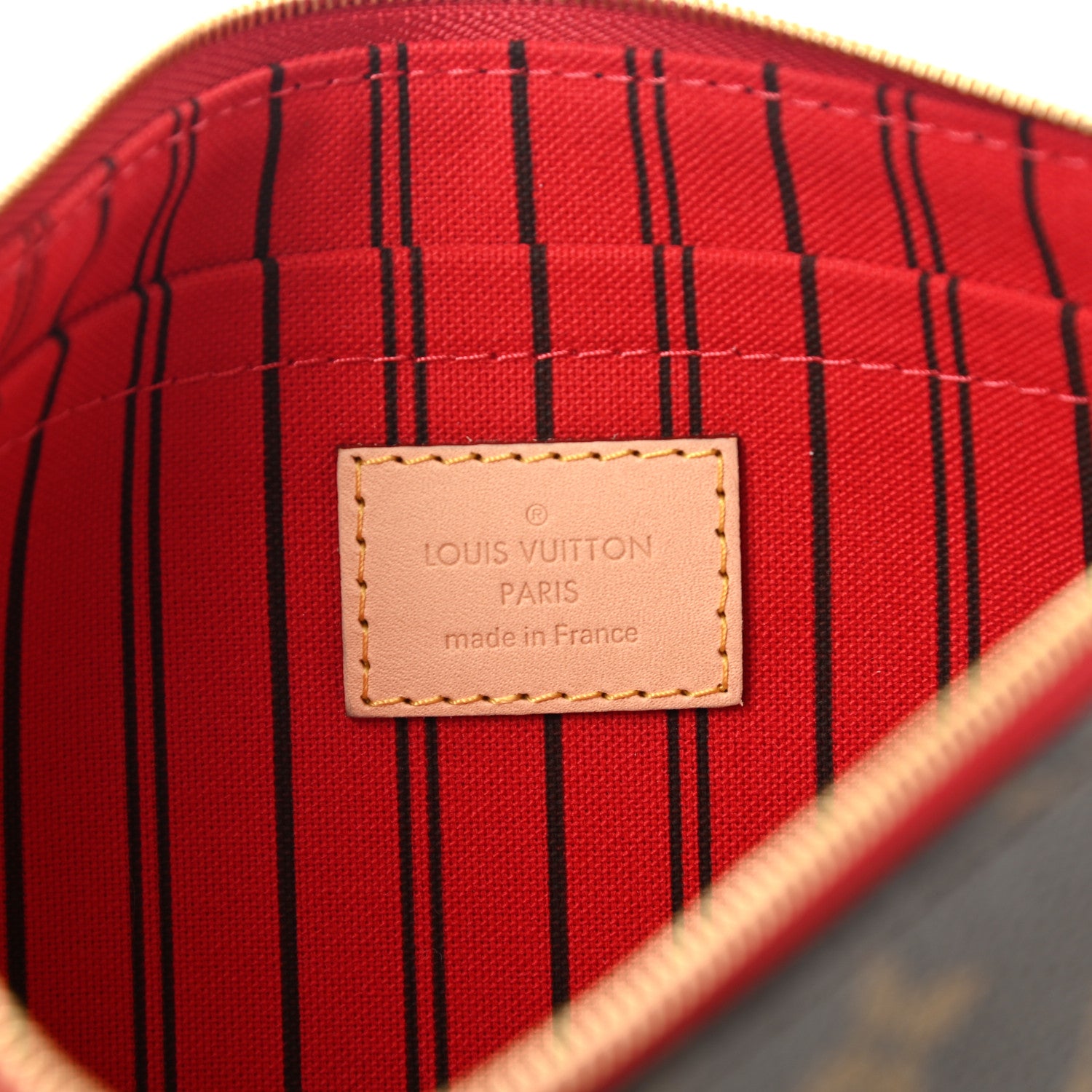 Louis Vuitton Monogram Neverfull MM GM Pochette Cherry 6 of 7