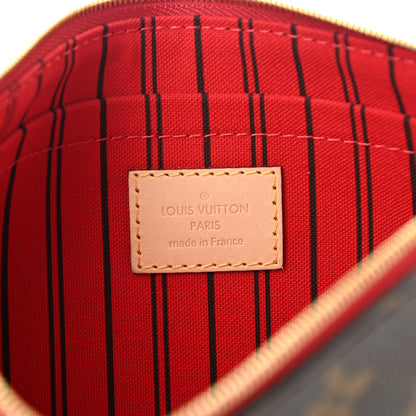 Louis Vuitton Monogram Neverfull MM GM Pochette Cherry 6 of 7