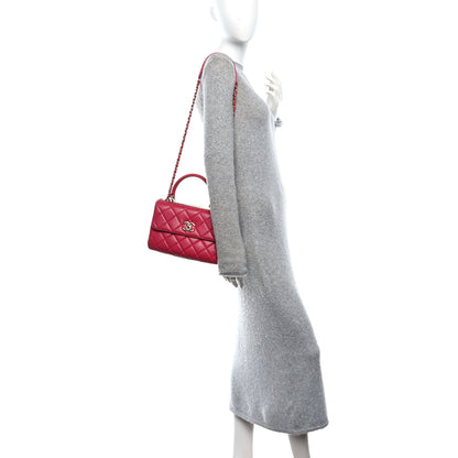 Chanel Lambskin Quilted Small Trendy CC Flap Dual Handle Bag Dark Pink 2 of 10