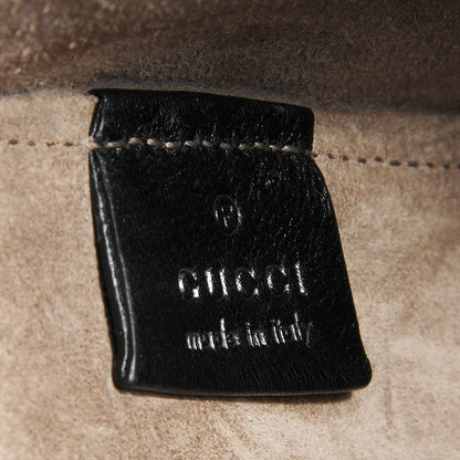 Gucci Suede Lady Web Shoulder Bag Black 6 of 9