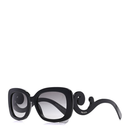Prada Acetate Baroque Sunglasses SPR 27O Black 1 of 8