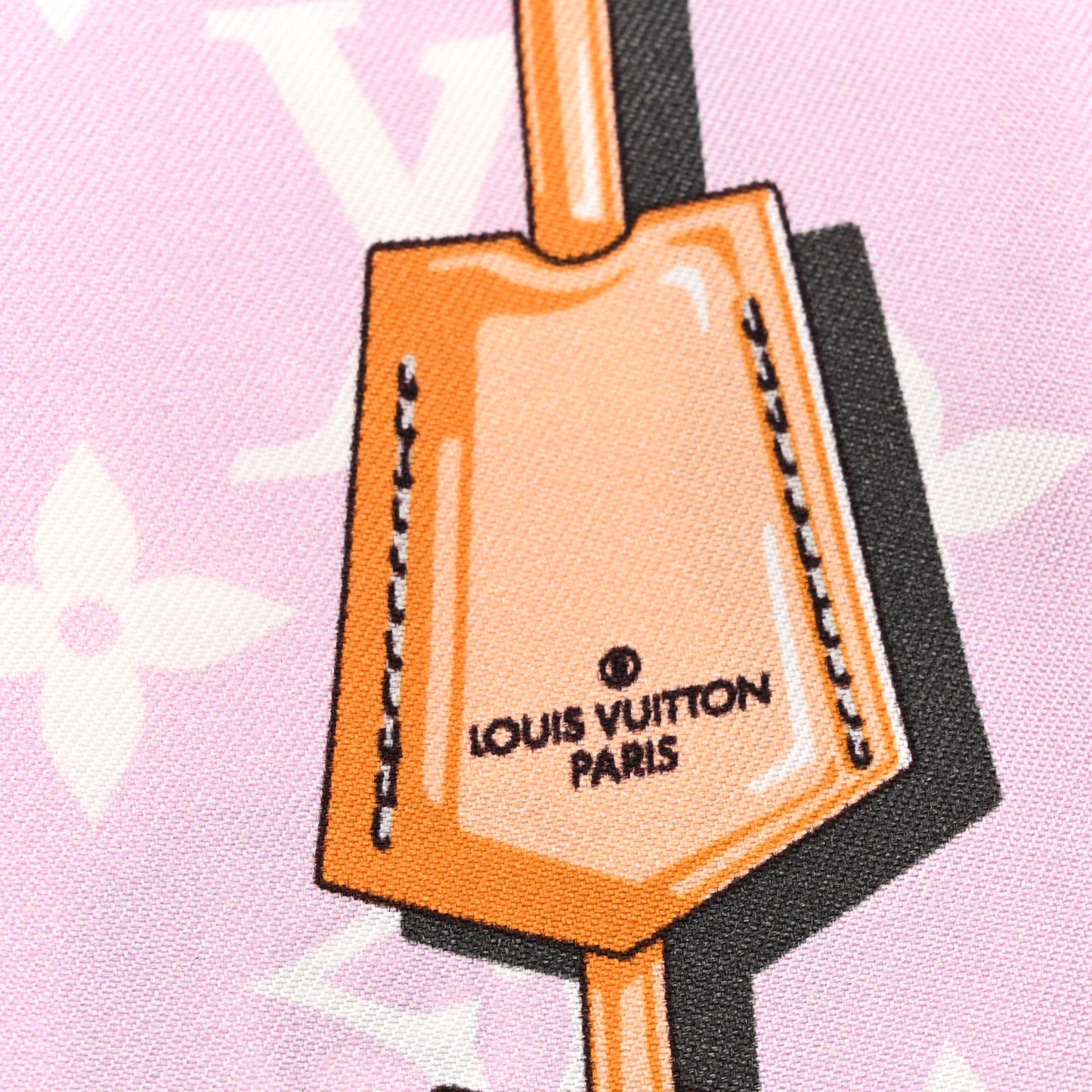 Silk Monogram Giant Confidential Bandeau Rouge