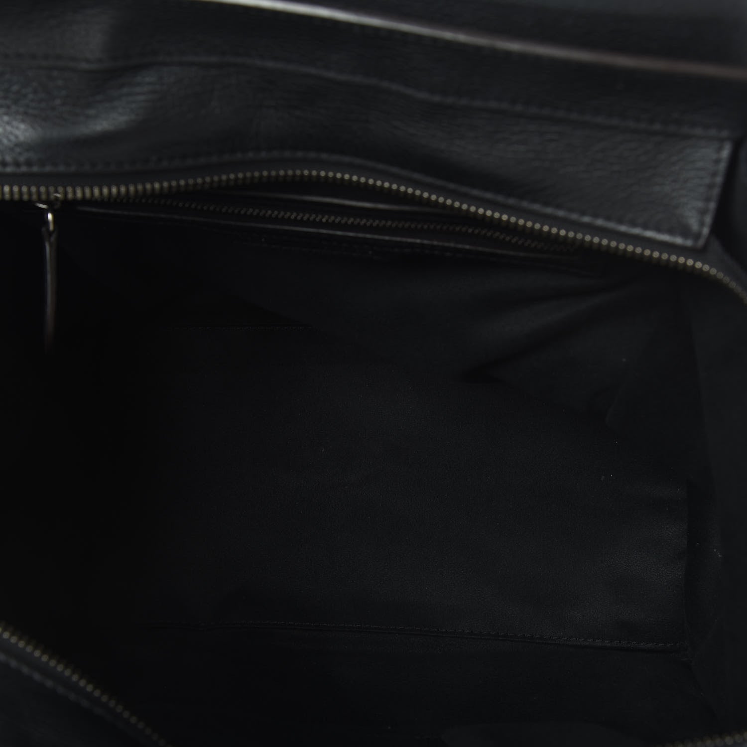 Celine Drummed Calfskin Mini Luggage Black 5 of 9