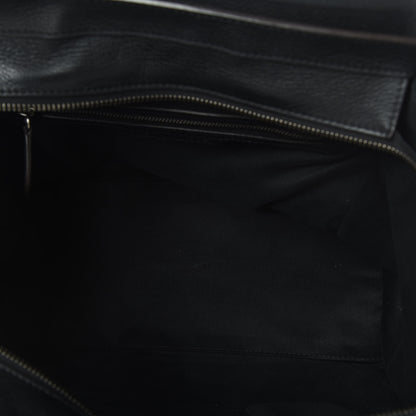 Celine Drummed Calfskin Mini Luggage Black 5 of 9