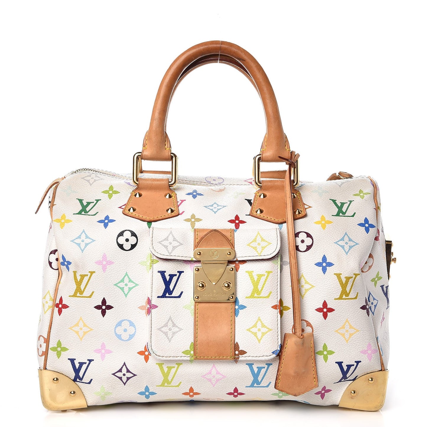 Monogram Multicolor Speedy 30 White