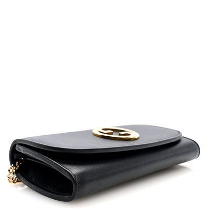 Gucci Roxy Calfskin Blondie Continental Chain Wallet Black 4 of 9