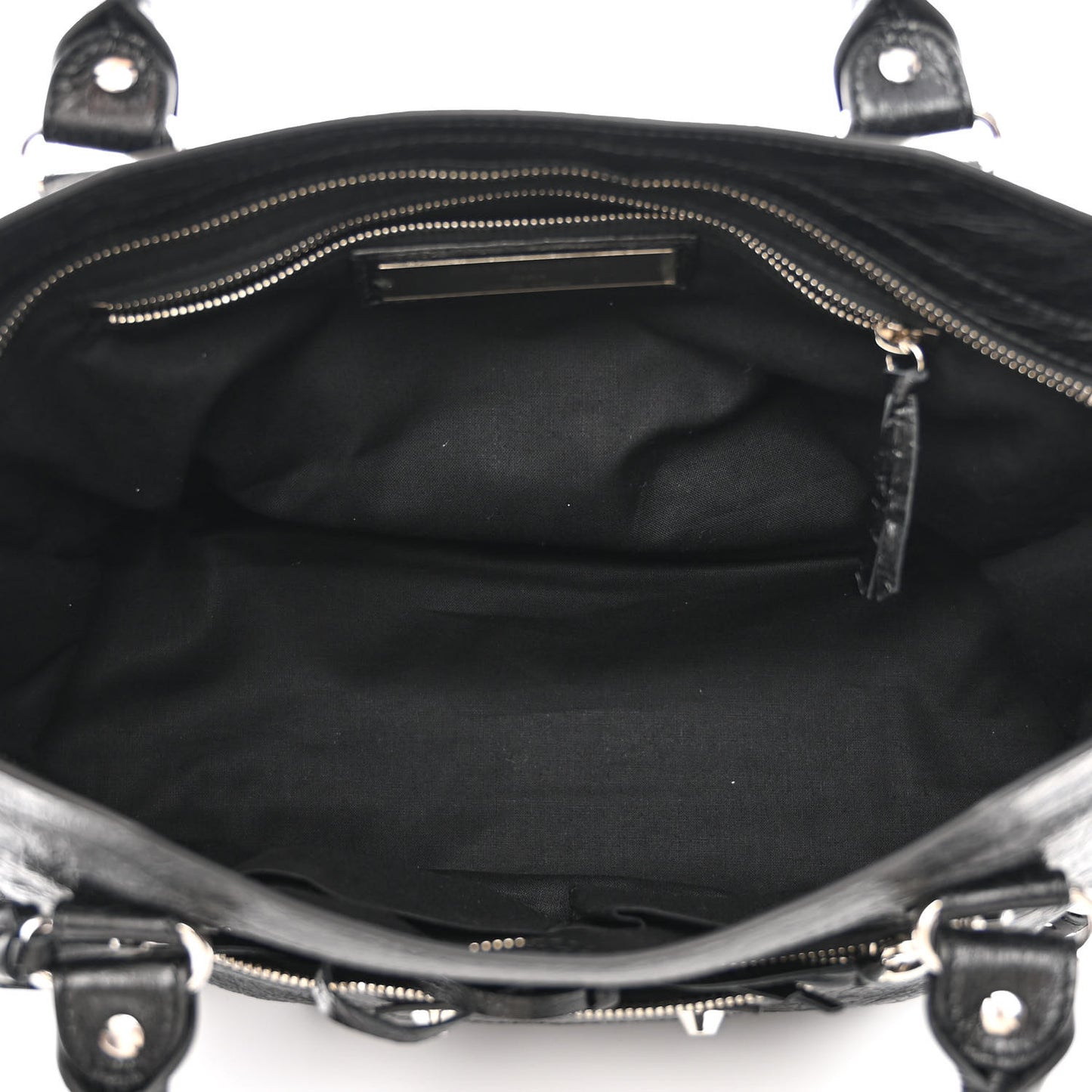 Agneau Classic Silver Hardware City Black