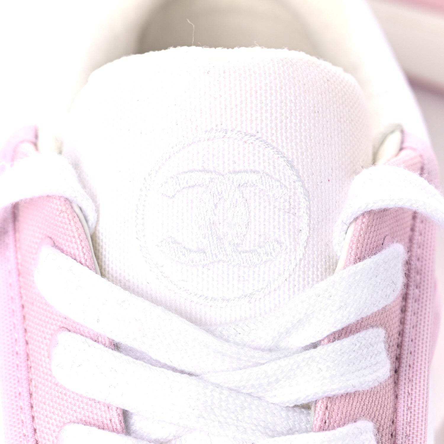 Chanel Fabric Womens Logo Sneakers 39 Light Pink 8 of 10