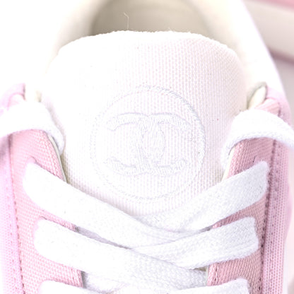 Chanel Fabric Womens Logo Sneakers 39 Light Pink 8 of 10