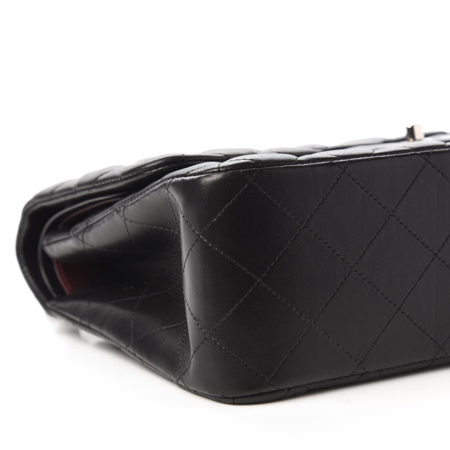 Chanel Lambskin Quilted Jumbo Double Flap Black 6 of 11