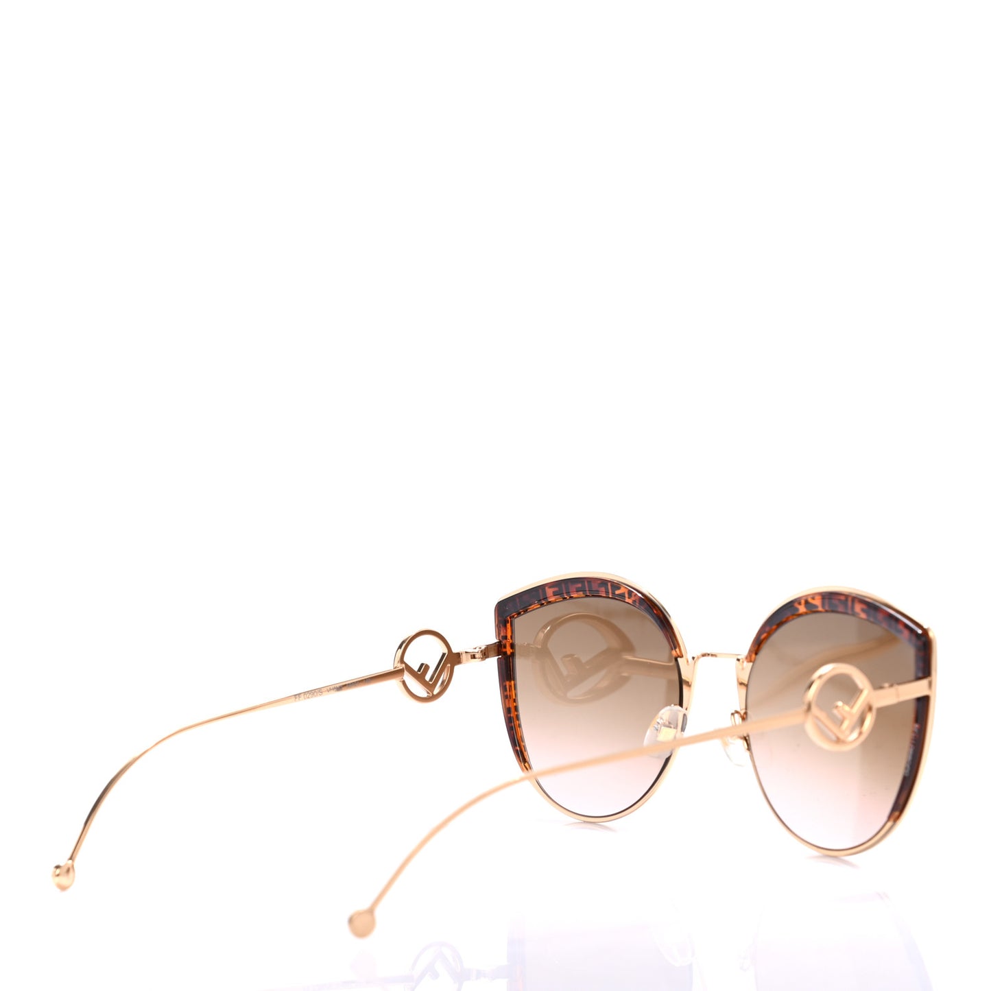 Metal Acetate F is Fendi FF Cat Eye Sunglasses FF 0290/S Gold