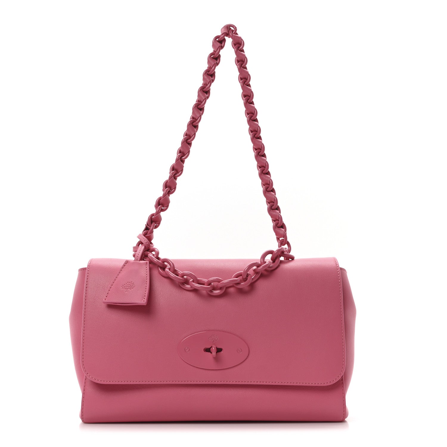 Mulberry Classic Grain Medium Lily Flap Geranium Pink 1 of 9