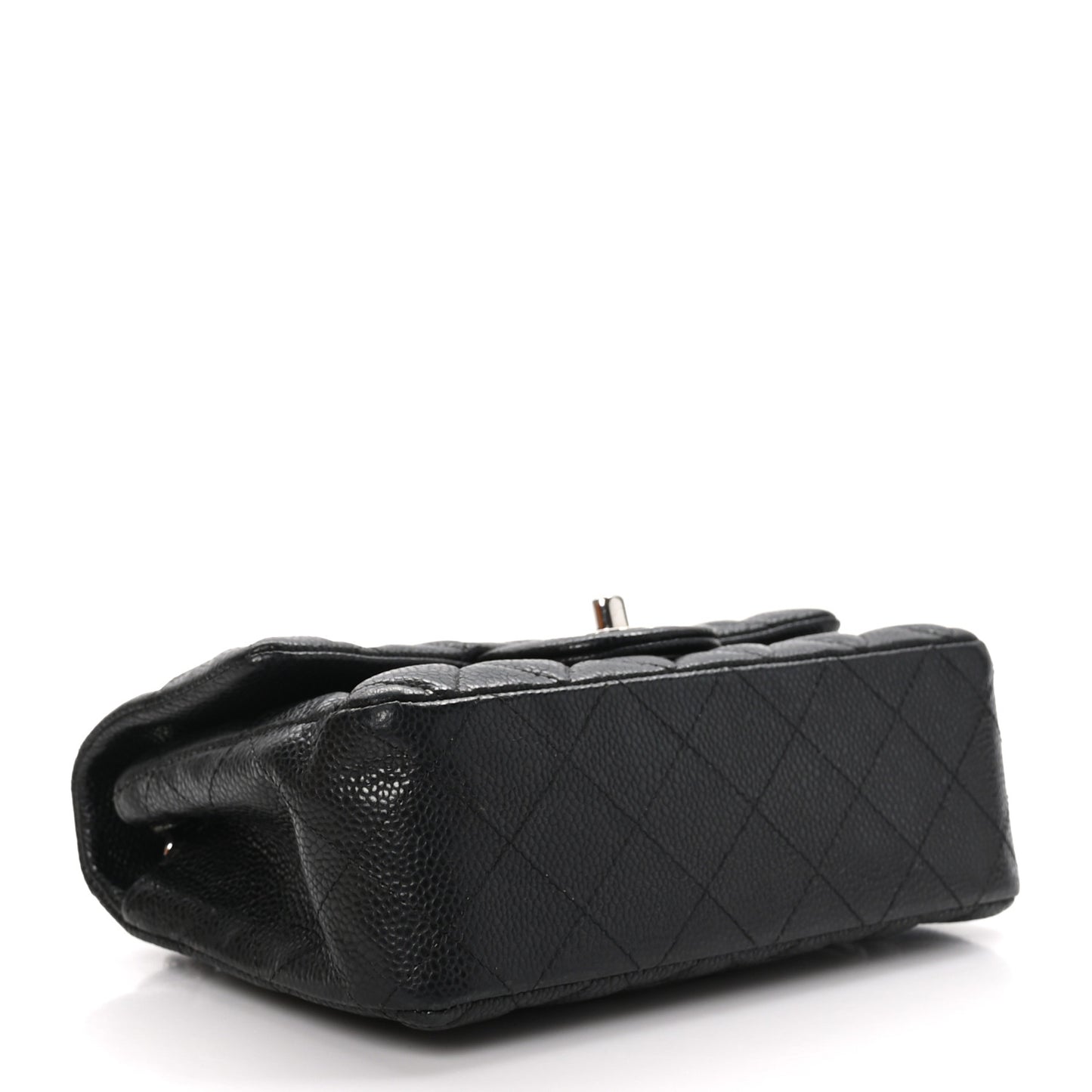 Caviar Quilted Mini Rectangular Flap Black