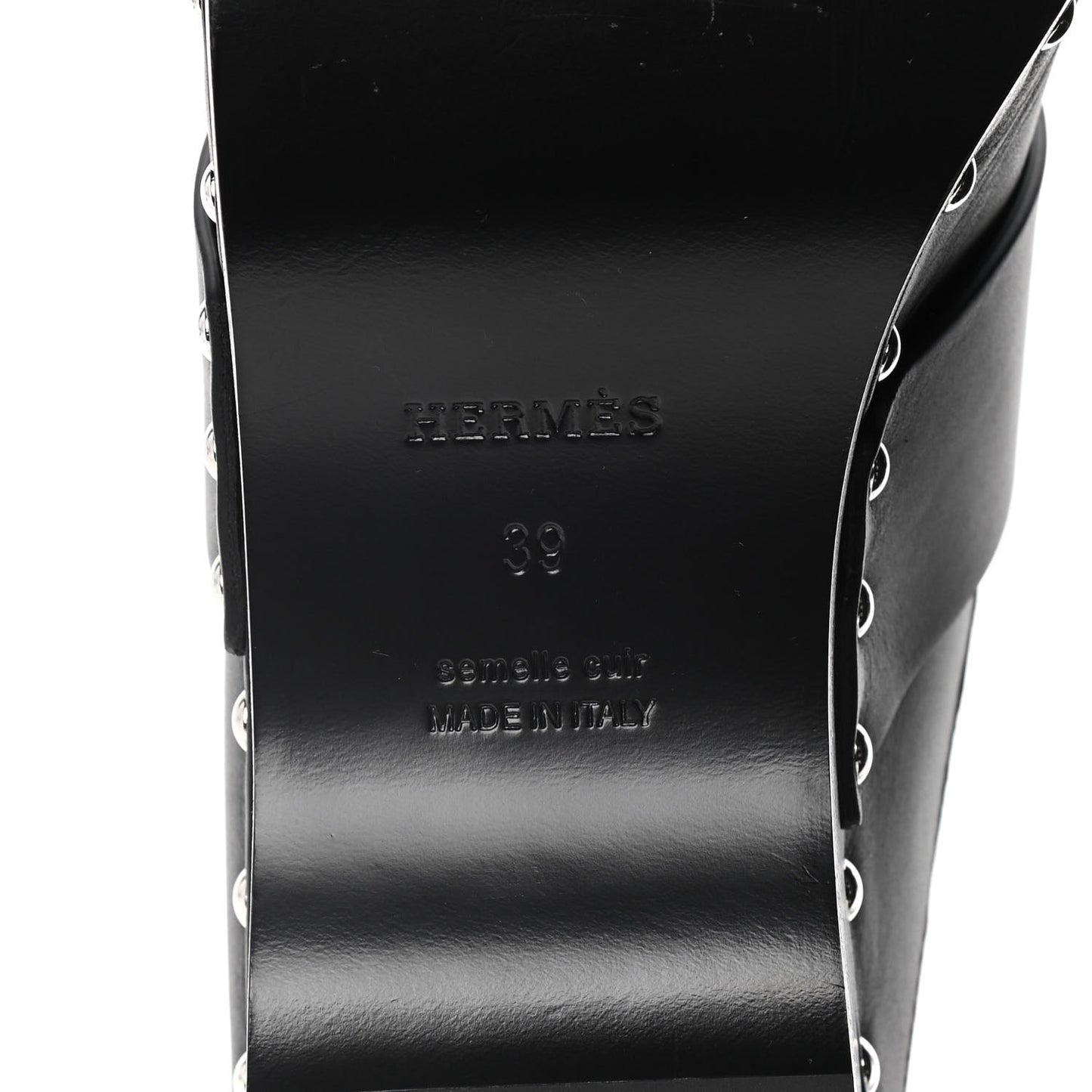 Calfskin Calya Mules 39 Black