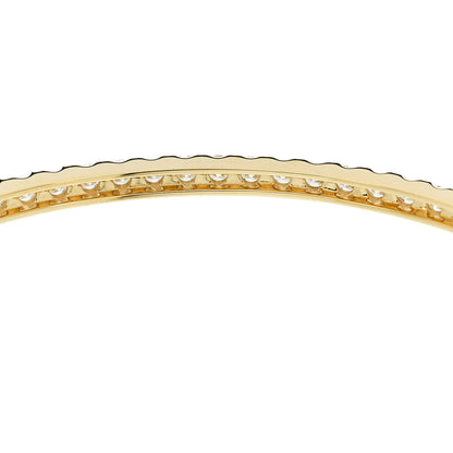 Parker & West by FASHIONPHILE 18K Yellow Gold Diamond 3.00ctw Pave Bangle Bracelet M 5 of 7