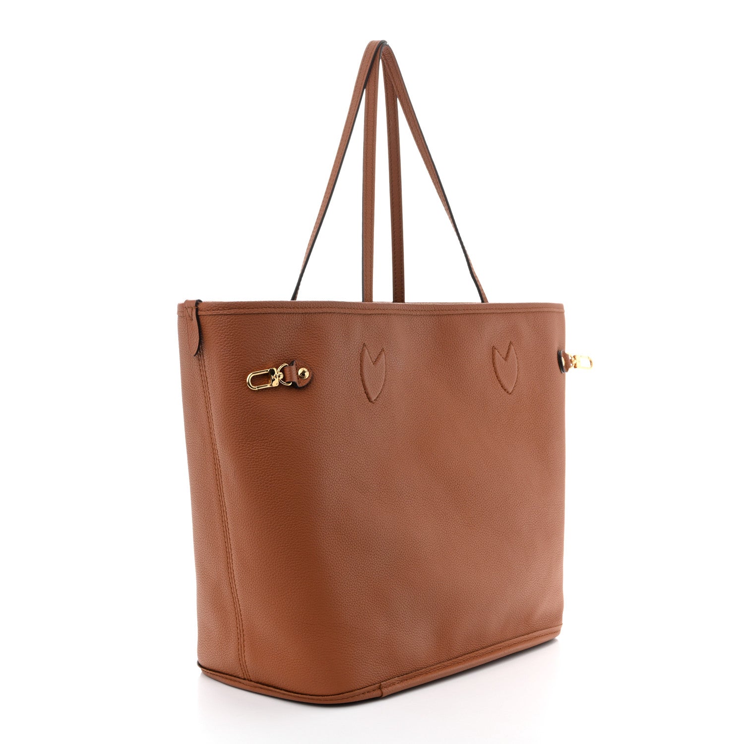 Louis Vuitton Monogram Calfskin Neo Neverfull Inside Out MM Tan 5 of 17