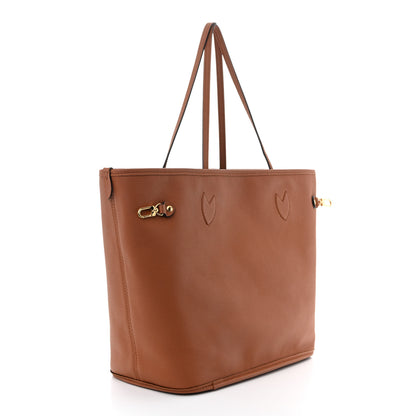 Louis Vuitton Monogram Calfskin Neo Neverfull Inside Out MM Tan 5 of 17