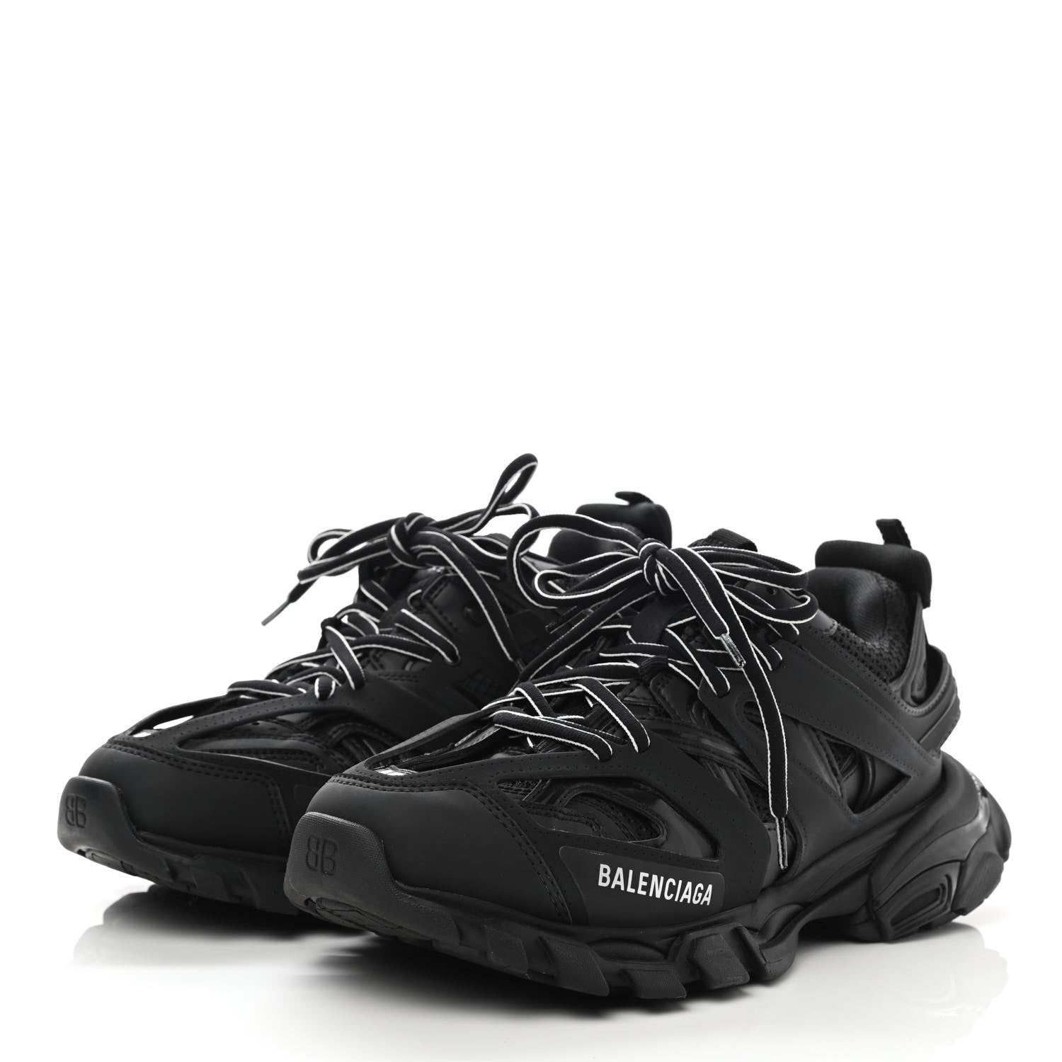 Balenciaga Mesh Nylon Mens Track Sneakers 40 Black 3 of 8