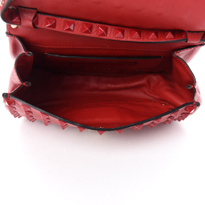 Valentino Garavani Vitello Monochrome Mini Rockstud All Over Flap Saddle Crossbody Bag Rosso Valentino 5 of 10