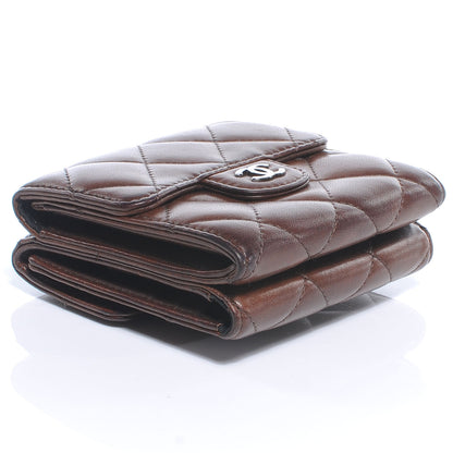 Chanel Lambskin Quilted Bi-Fold Wallet Brown 4 of 7