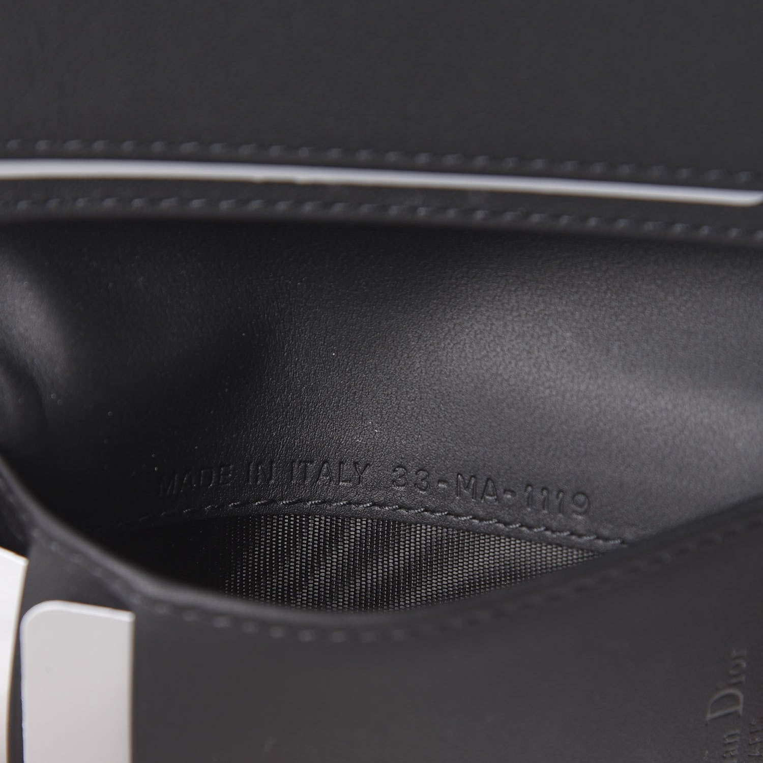 Christian Dior Ultra Matte Calfskin Small Lady Dior Flap Card Holder Black 6 of 7
