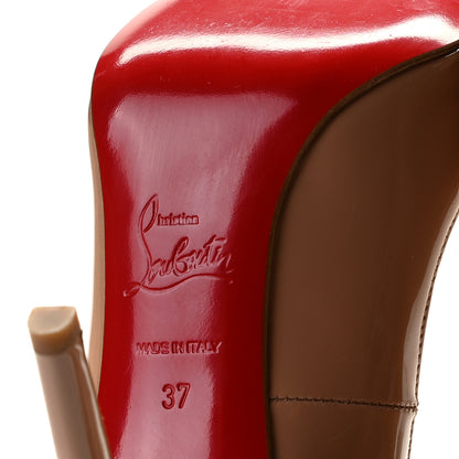 Christian Louboutin Patent Pigalle 100 Pumps 37 Nude 7 of 8