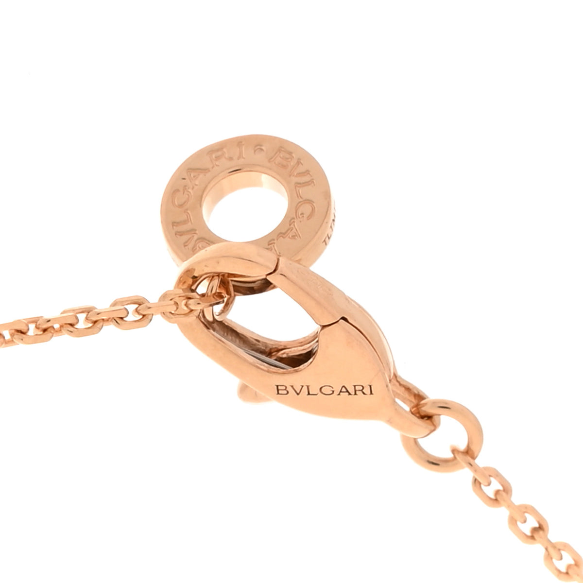 18K Rose Gold Diamond Mother of Pearl Divas' Dream Pendant Necklace