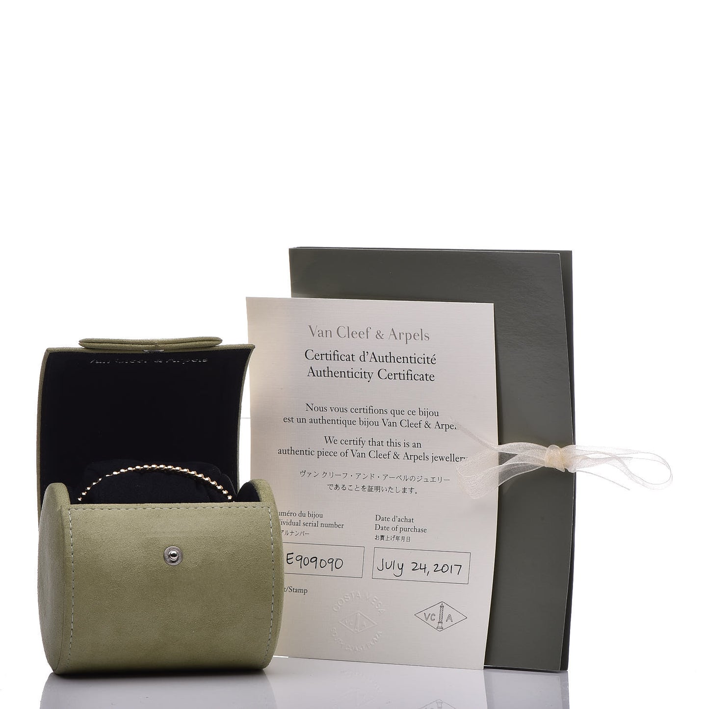 18K Yellow Gold Perlee Pearls of Gold Bracelet L