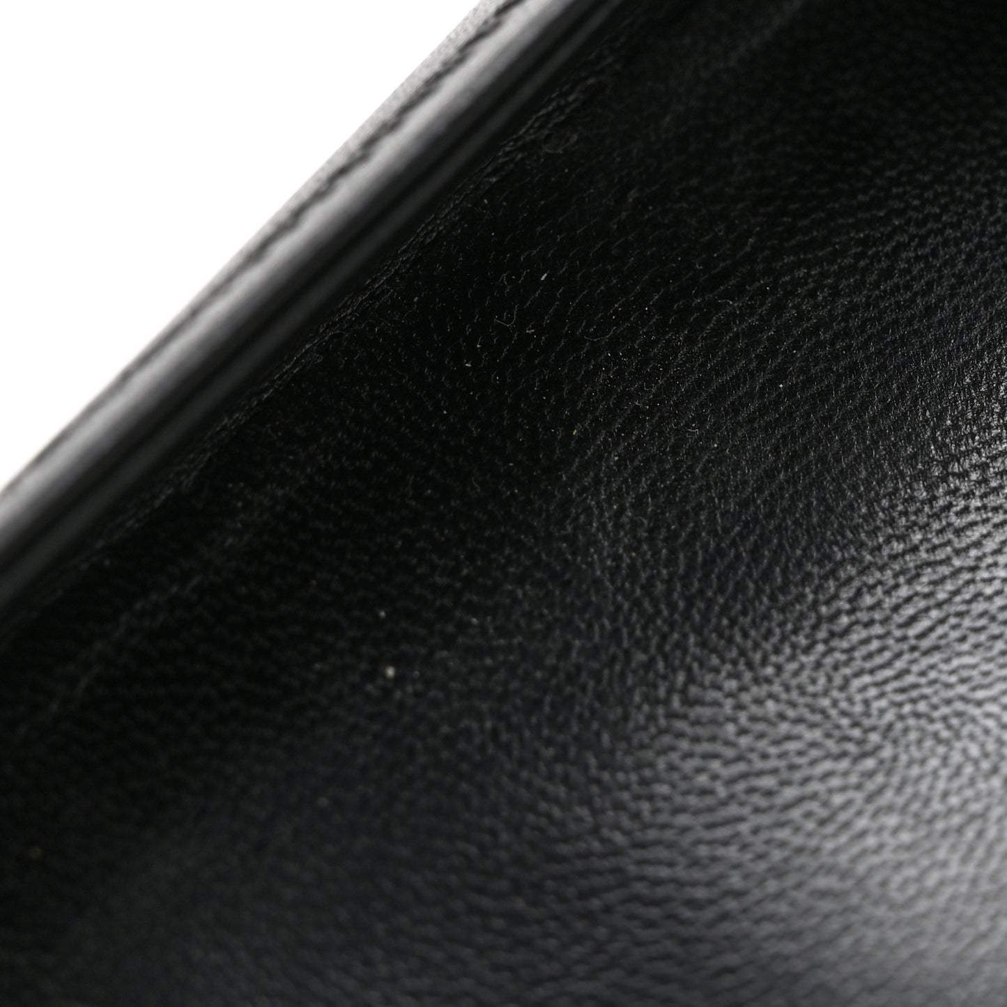 Nappa Metallic Square Toe Ballerina Flats 35.5 Black