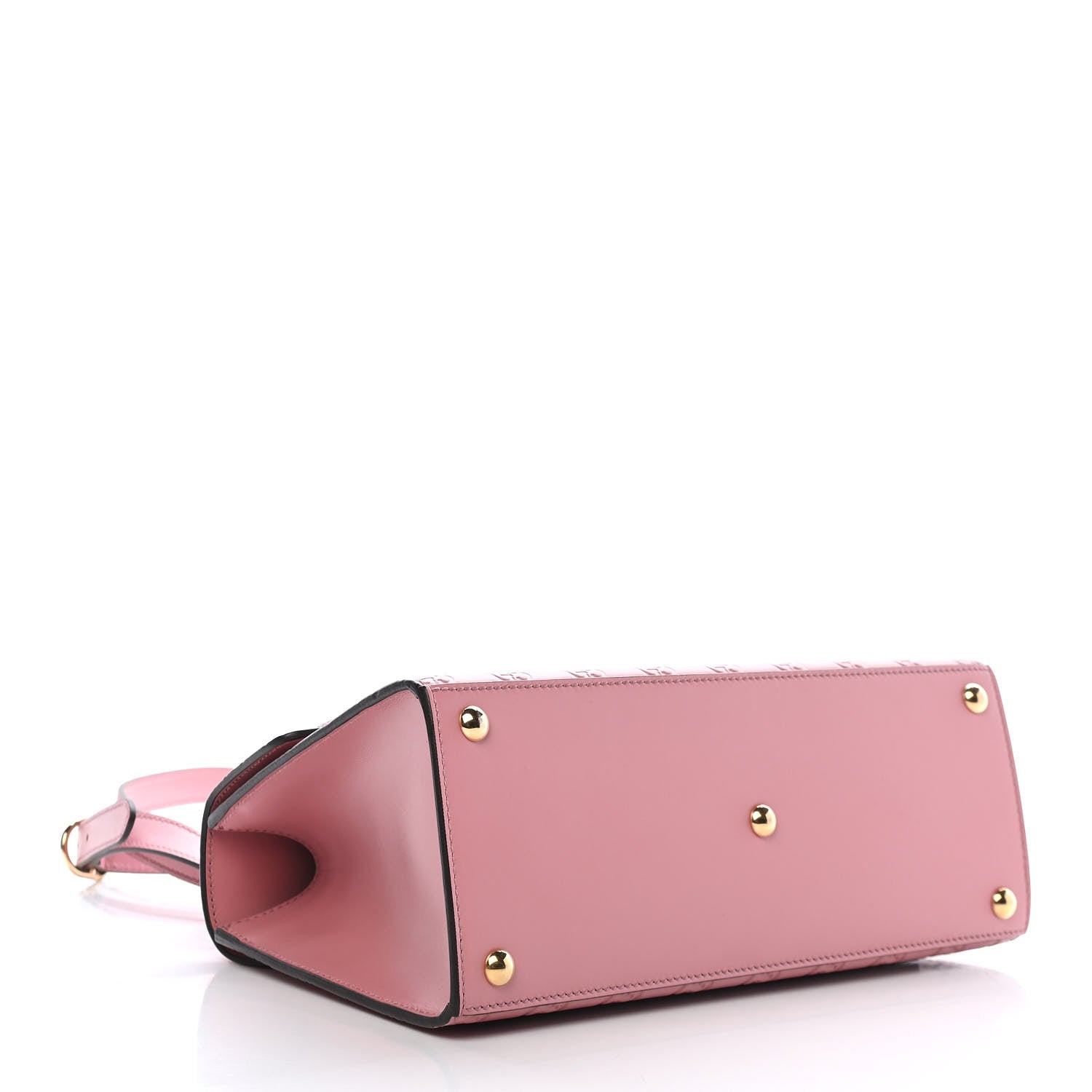 Gucci Guccissima Signature Small Padlock Top Handle Bag Rose Baby Candy 4 of 8