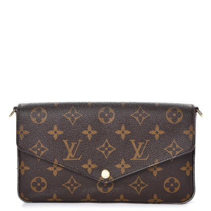 Louis Vuitton Monogram Pochette Felicie Chain Wallet Fuchsia 1 of 13