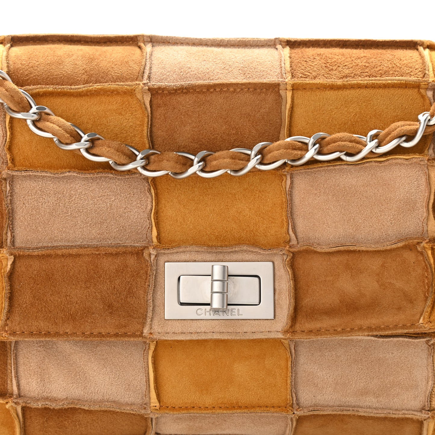 Suede Chocolate Bar Mademoiselle Flap Multicolor