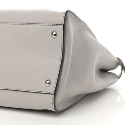 Fendi Vitello Dolce Shiny Nappa Large Peekaboo Iconic Satchel Grey 12 of 13