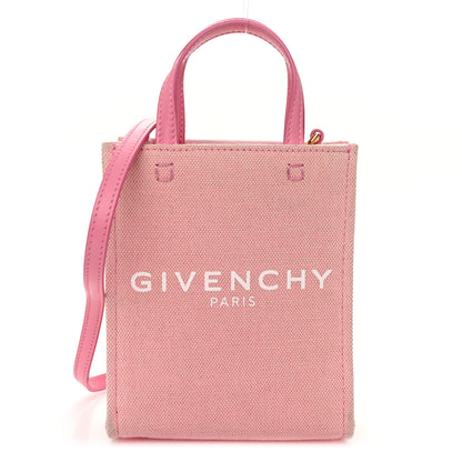 Givenchy Canvas Mini G Vertical Shopping Tote Bright Pink 1 of 10